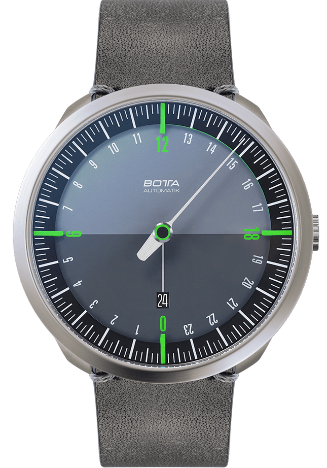 Botta UNO 24 one hand 24-hour Swiss Automatic watch with 45mm titanium case #928010