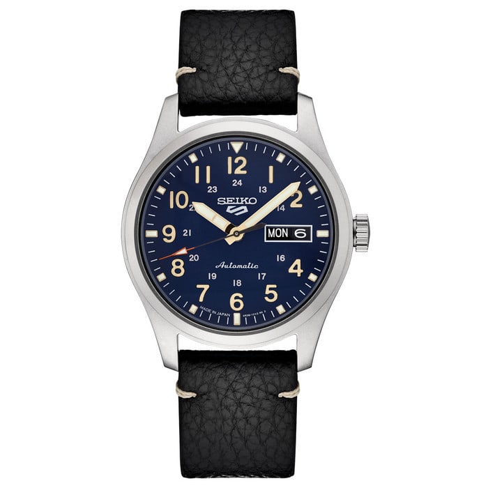 Seiko 5 Sports 24-Jewel Automatic Watch with Dark Blue Dial  #SRPG39