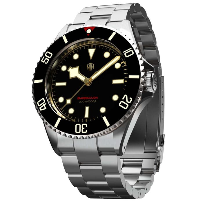 NTH Barracuda 300-Meter Hi-Beat Automatic Dive Watch with an AR Sapphire Crystal #WW-NTH-BVKN