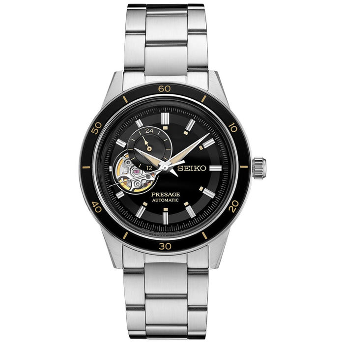 Seiko Presage Automatic Open-Heart Watch with 24-Hr Sub-Dial and 40mm Case  #SSA425