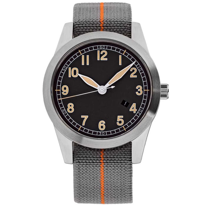 Islander USA Assembled Ameriquartz Field Watch with 40mm Stainless Steel Case and AR Sapphire Crystal #ISL-78