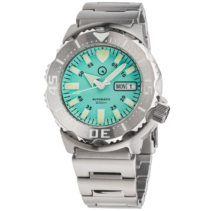 Islander Seafoam Green Dial Automatic Dive Watch with AR Double Dome Sapphire Crystal, and 120-click Bezel #ISL-96