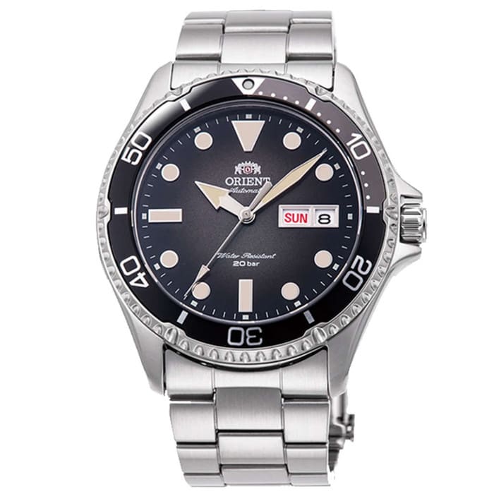 Orient Vintage-Inspired Automatic Dive Watch with a Black Gradient Dial #RA-AA0810N19B