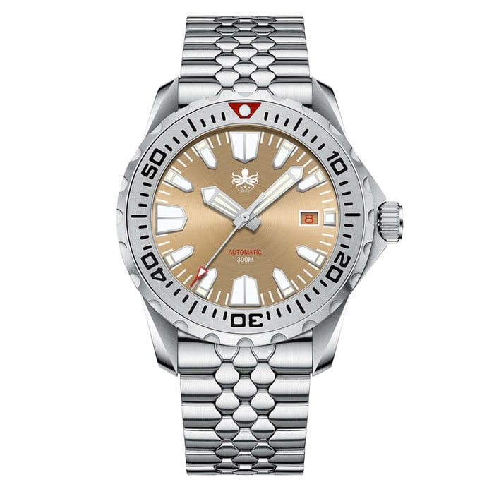Phoibos Kraken 300 Meter Automatic Dive Watch with Sunray