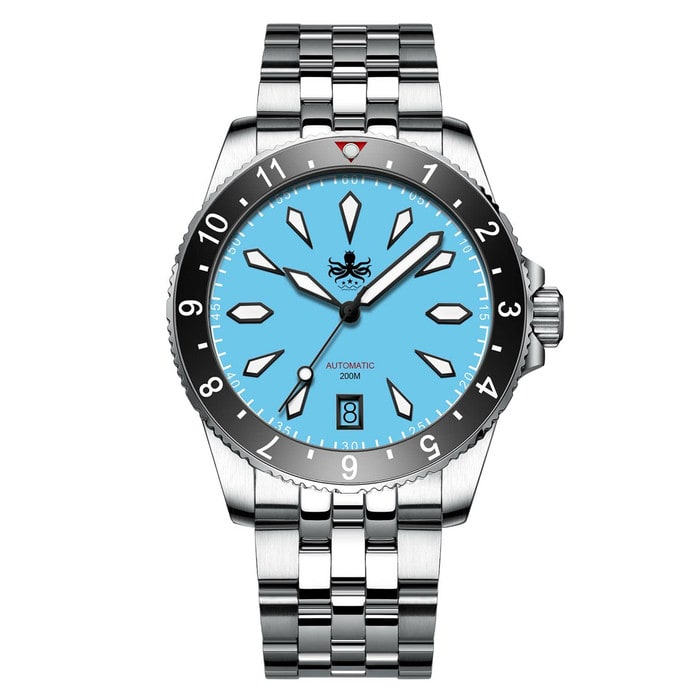 Phoibos Voyager Automatic Dive Watch with Maya Blue Dial #PY035B