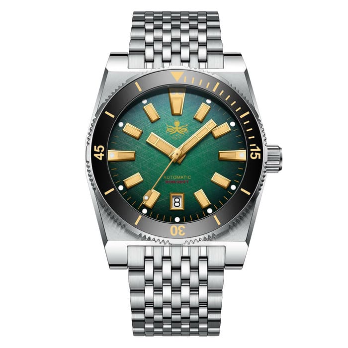 Phoibos Narwhal 300M Automatic Diver with Green Dial #PY037A