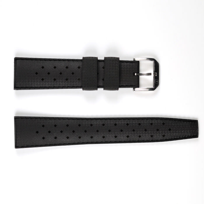 TROPIC Vulcanized Rubber Dive Strap in Black #TROP-01