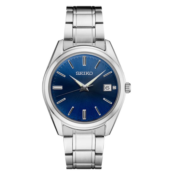 Seiko Essentials Everyday Casual Watch with Blue Dial and Sapphire Crystal #SUR309