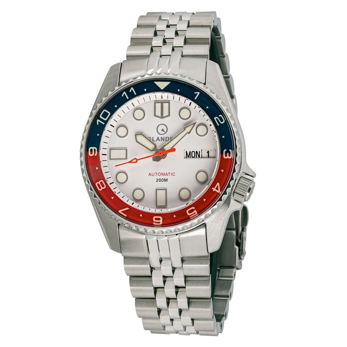 Islander 38mm Automatic "PAN AM" Dual Time Dive Watch #ISL-151