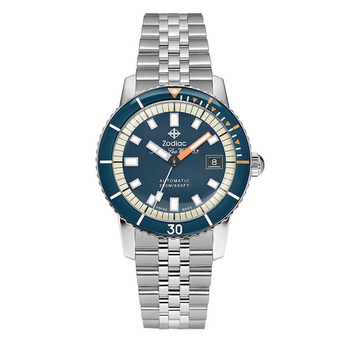 Zodiac Super Sea Wolf Automatic Stainless Steel Watch #ZO9266