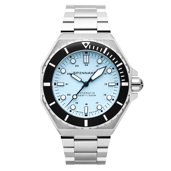 Spinnaker x Islander Dumas Limited Edition Watch with Light Blue Dial #SP-5081-LIW33