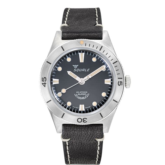 Squale "Super-Squale" Swiss Automatic Skin Diver with Radiant Black Dial #SUPERSSBK.PN