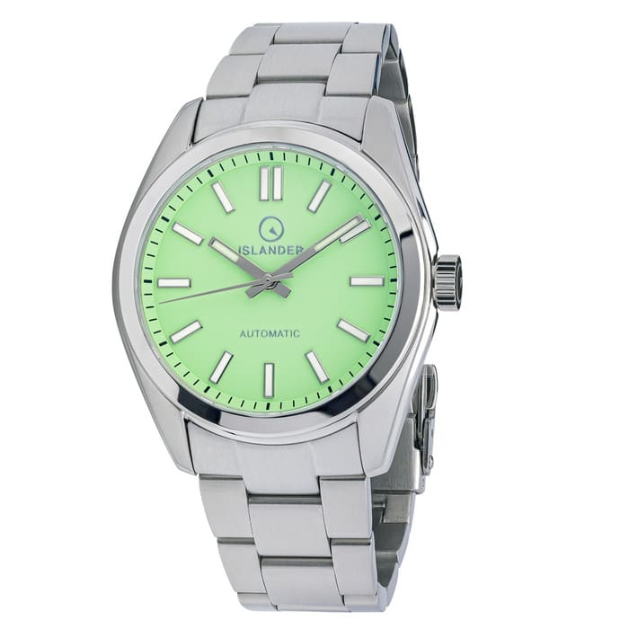 Islander Brookville Hi-Beat Automatic Dress Watch with Mint Green Dial #ISL-209