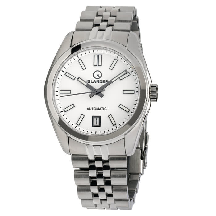 Islander Brookville Hi-Beat Automatic Dress Watch with White Dial #ISL-210