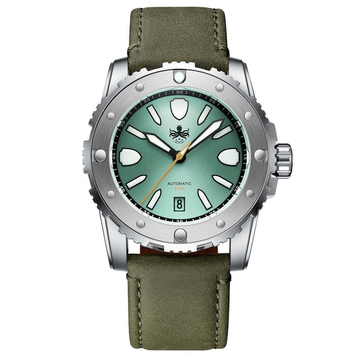 Phoibos Great Wall Limited Edition Automatic Dive Watch with Green Dial #PY045A