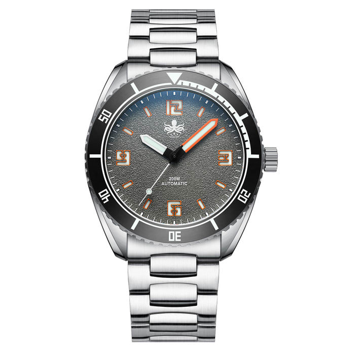 PHOIBOS Reef Master Dive Watch with Fossil Gray Dial #PY047D