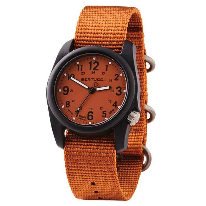 Bertucci DX3 Field Watch with Cicada Orange Dial #11118