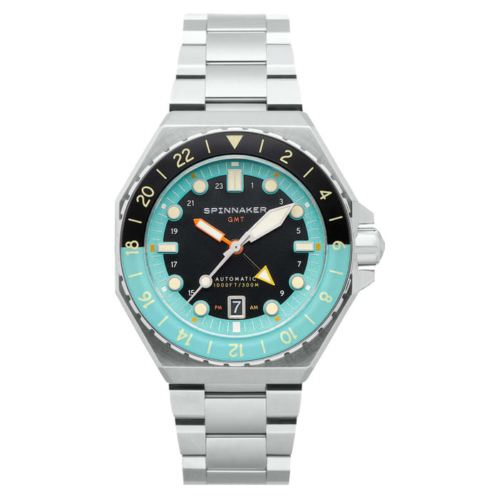 Spinnaker Dumas GMT Dark Turquoise Automatic Dive Watch #SP-5119-33