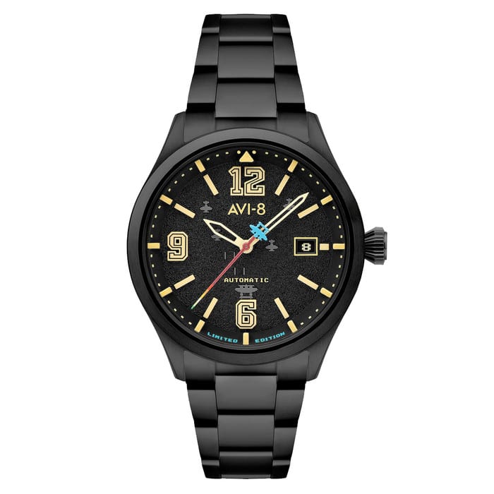 AVI-8 Capcom 1942 Automatic Limited Edition Black Watch AV-4104-22