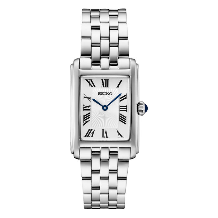 Seiko Essentials Quartz Tank Dress Watch #SWR083