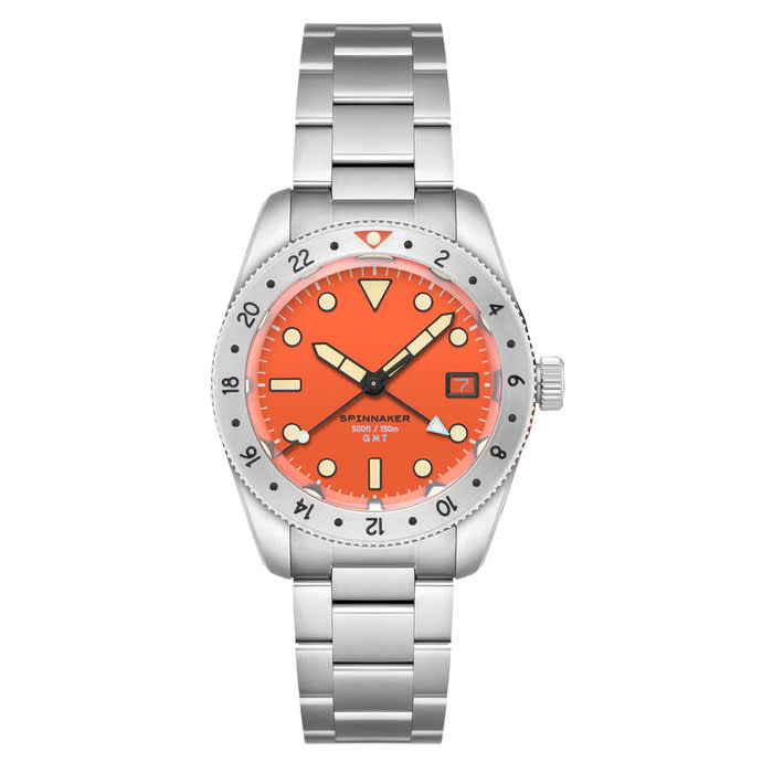 Spinnaker Croft 3912 GMT Automatic Dive Watch with Retro Orange Dial #SP-5130-44