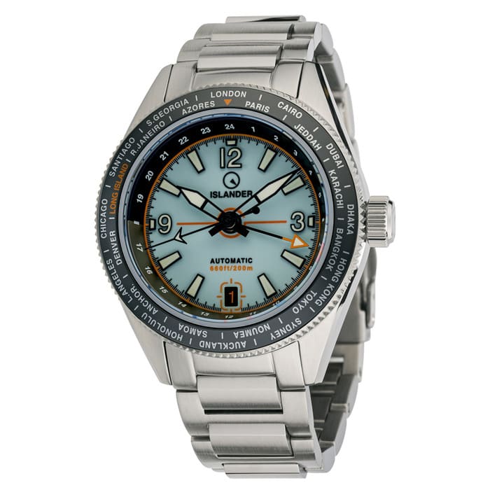 Islander Calabro GMT World Time Watch with Full Lume Dial #ISL-244