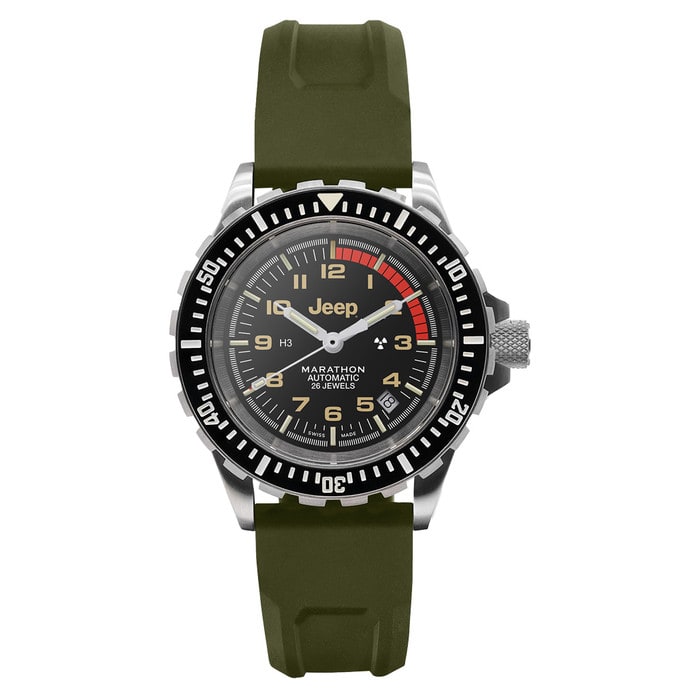 Jeep x Marathon 41mm Rubicon GSAR Swiss Automatic Dive Watch #WW194006SS-4101