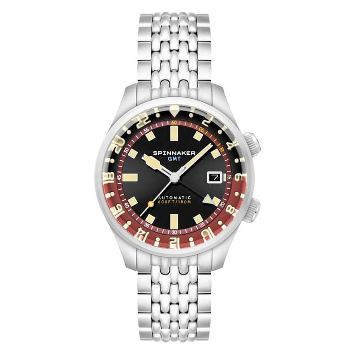 Spinnaker Bradner GMT Automatic Watch with Sombre Red Dial #SP-5121-11