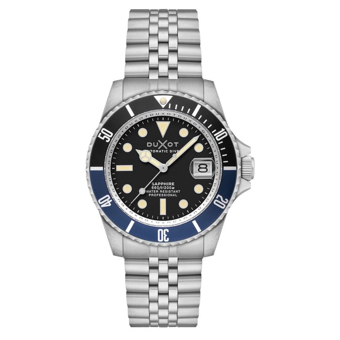 Duxot Atlantica Automatic Dive Watch with Oil Black Dial #DX-2057-22