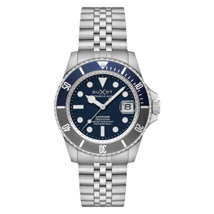Duxot Atlantica Automatic Dive Watch with Deep Blue Dial #DX-2057-44