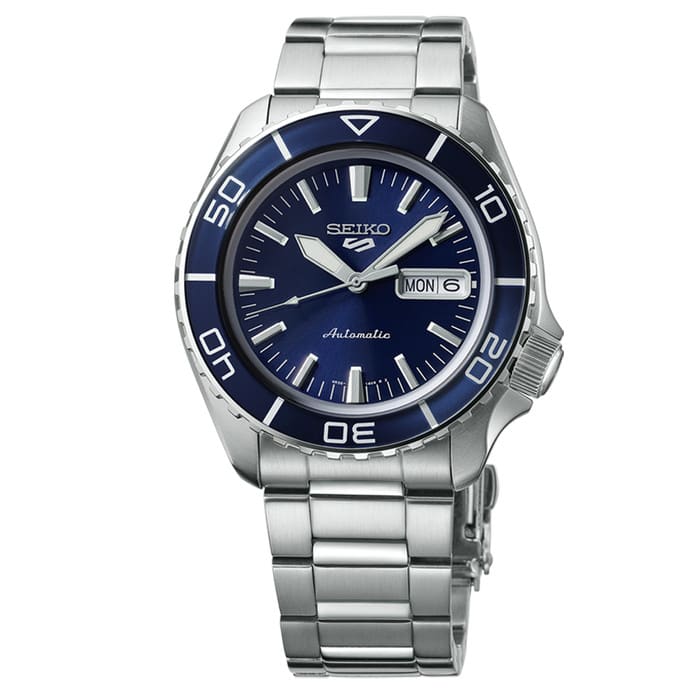 Seiko 5 Sports Automatic Dive Watch with Blue Dial #SRPK97