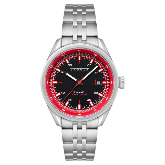 Cadola Pista Automatic Watch with Red Black Dial #CD-1031-22