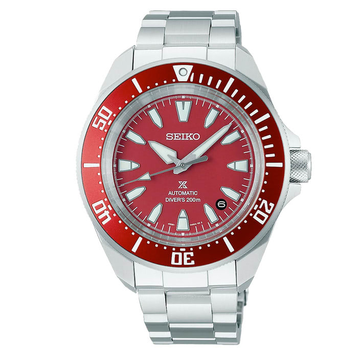 Seiko Prospex 42mm Samurai Automatic Diver with Red Dial #SRPL11