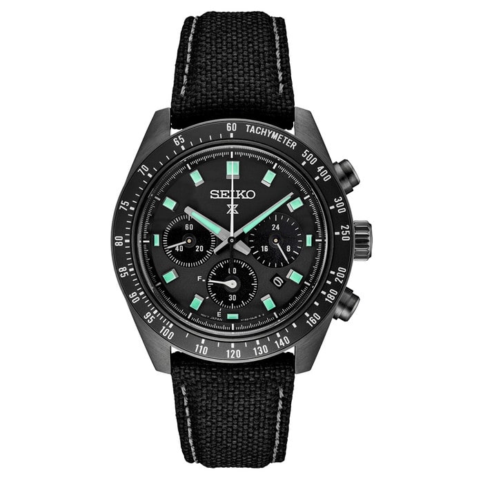 Seiko Prospex Black Series Speedtimer Solar Chronograph #SSC923