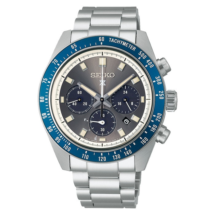 Seiko Prospex Speedtimer Solar Chronograph with Gray Dial #SSC939