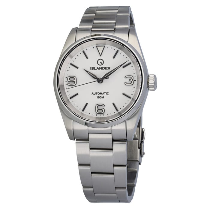 Islander Manhasset 36mm Automatic Watch with Pure White Dial #ISL-287