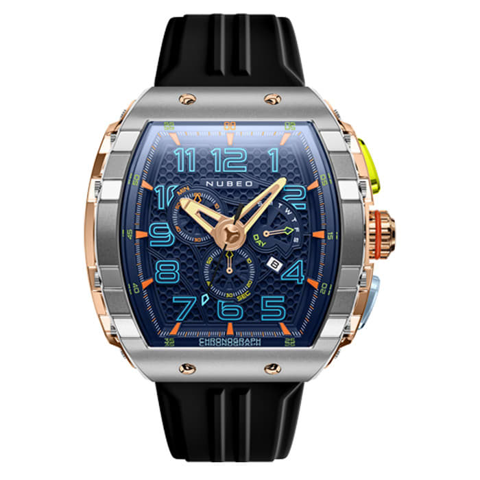 Nubeo Magellan Retrograde Chronograph Asteroid Blue #NB-6088-01