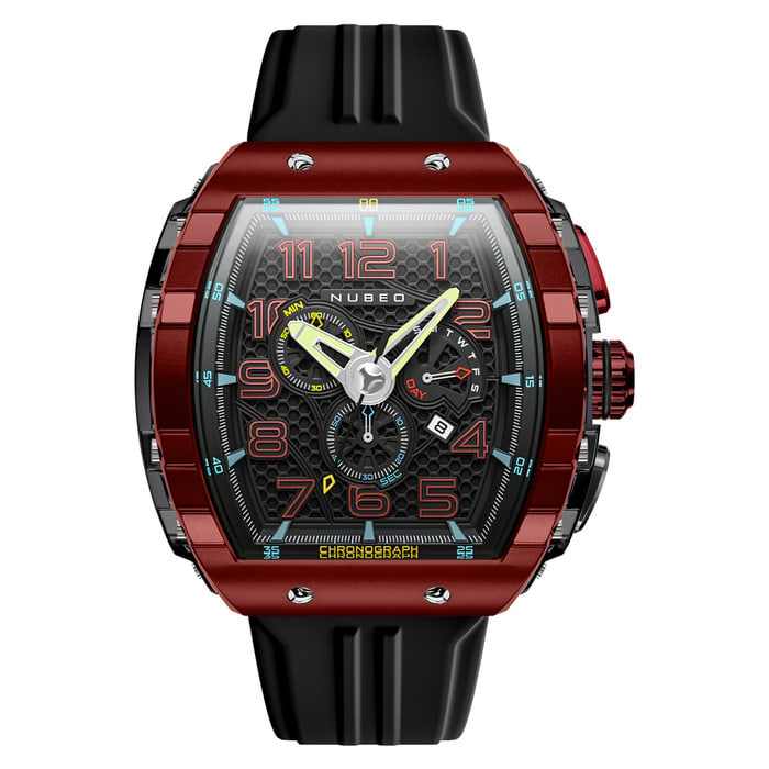 Nubeo Magellan Retrograde Chronograph Crimson Red #NB-6088-03