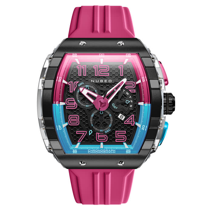 Nubeo Magellan Retrograde Chronograph Bubblegum Pink #NB-6088-07