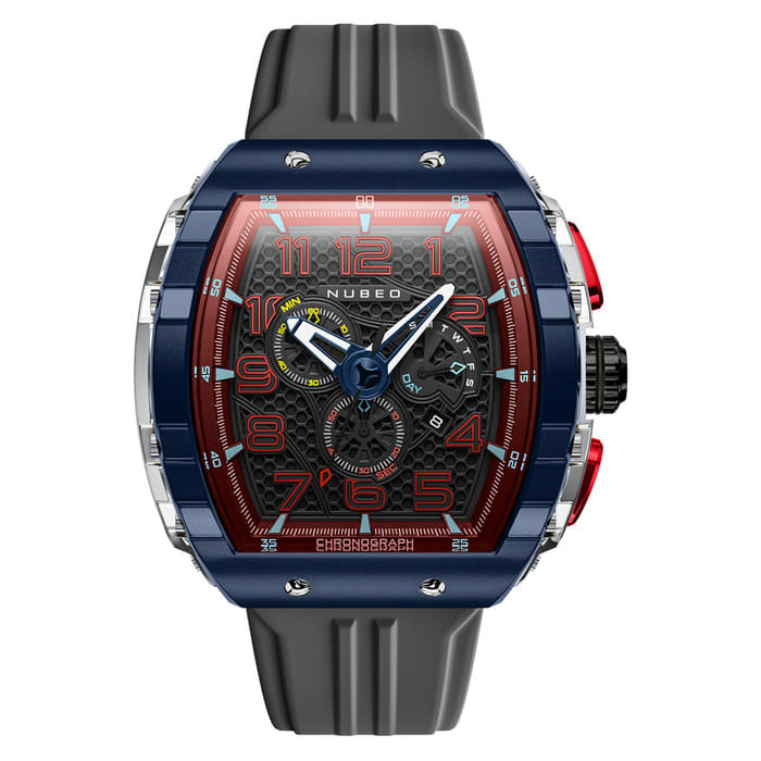 Nubeo Magellan Retrograde Chronograph Spaceship Black #NB-6088-08