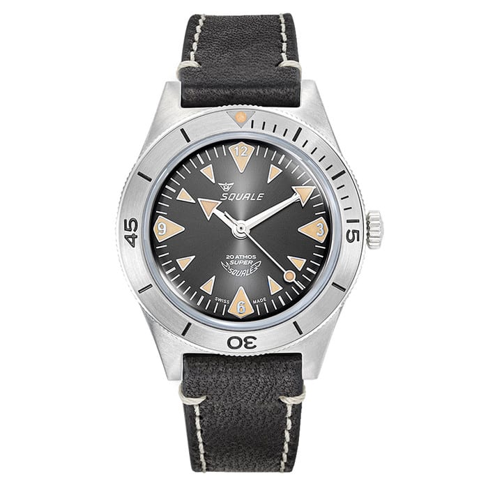 Squale "Super-Squale" Big Arrows Skin Diver with Radiant Black Dial #SUPERSSABK.PN