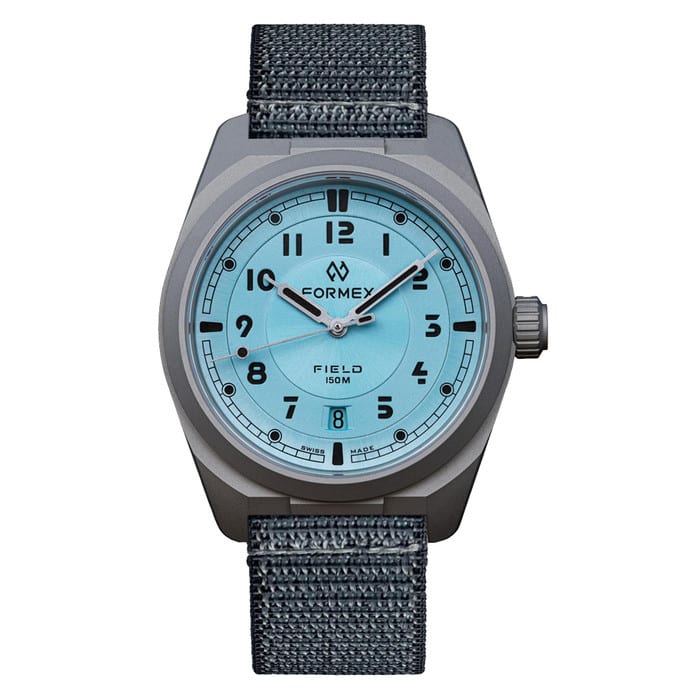 Formex Swiss Automatic Titanium Field Watch with Ice Blue Dial #0660.1.6535.844