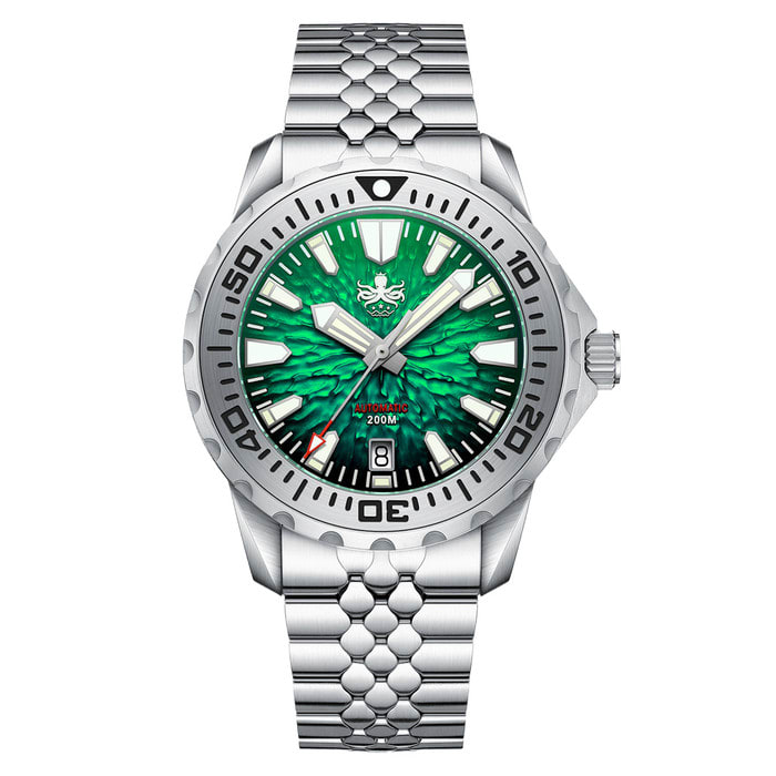 PHOIBOS KRAKEN Automatic Dive Watch with Tropic Green Dial #PY059A