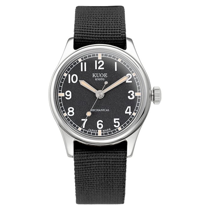 KUOE Old Smith 90-002 Automatic 35mm Watch with Black Dial #OS90002-ND-BK-NATO-SA