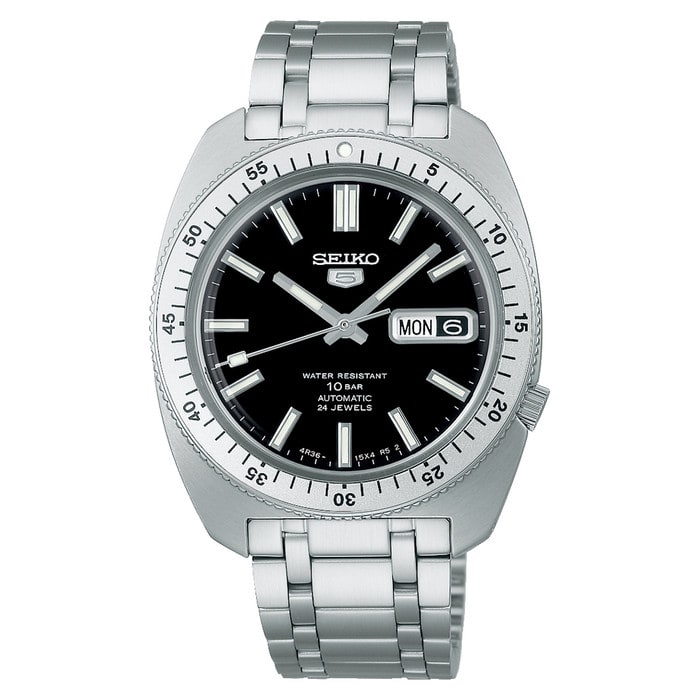 Seiko Limited Edition "Gene Kranz" Black Dial Watch #SRPL93