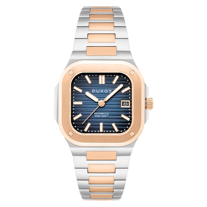 Duxot Quadrata Automatic in Capri Blue #DX-2073-44