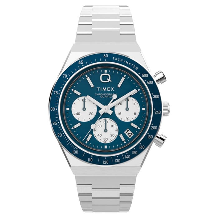 Timex Q Chronograph 40mm Stainless Steel Bracelet Watch #TW2W51600