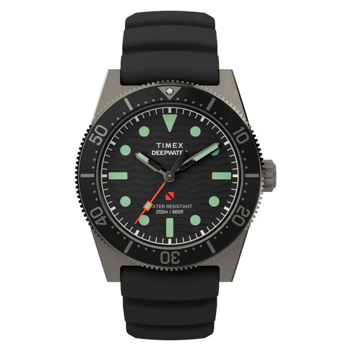 Timex Deepwater Reef 200 41mm Synthetic Rubber Strap Watch #TW2W74700