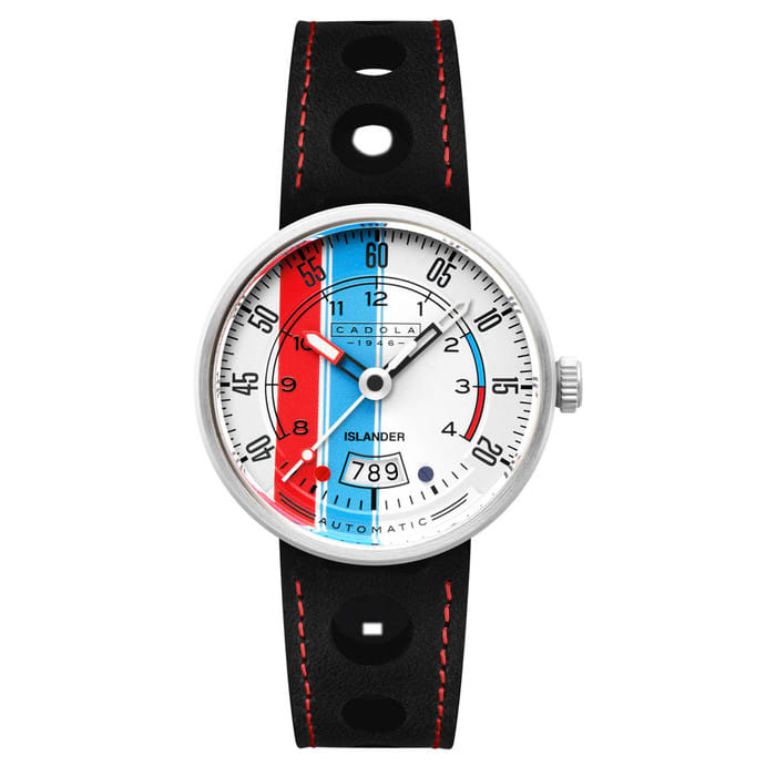 Cadola x Islander RPM Automatic Watch with Red White and Blue Dial #CD-1055-LIW06