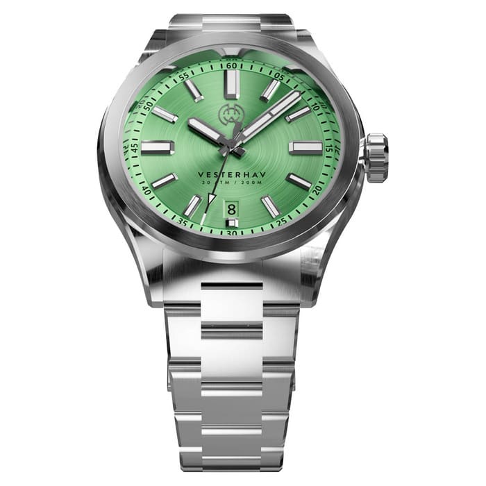 Henry Archer Vesterhav Coral Green Watch #HAC-VES-CGR-3LI